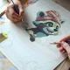 Massido Paint by Numbers Kit 40x50 cm, Raccoon