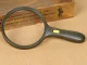 Large Reading Magnifying Glass with LED Light 130mm, 2x / 5x Magnification, Black