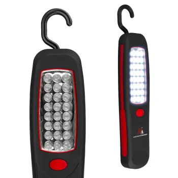 Maclean MCE03 24 LED Workshop Lamp with Magnet and Hook