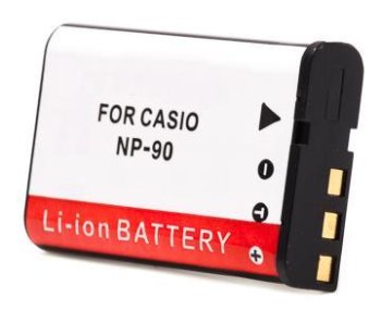 Replacement Battery for Casio NP-90, 1950mAh, 3.7V