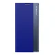 Flip Cover Case for Samsung Galaxy A03s (166.5) with Stand Function, Blue