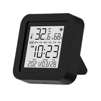 Tuya Smart IR Remote with Humidity and Temperature Sensor, Wi-Fi, Black