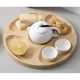 Ruhhy 00024290 Rotating Bamboo Snack Board