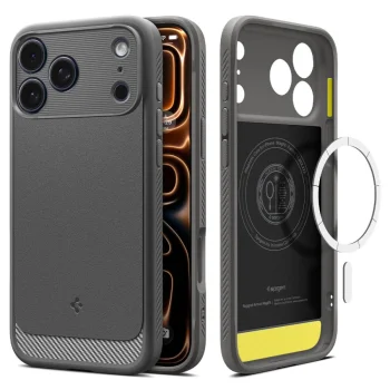 Spigen Rugged Armor Mag Case for iPhone 17 Pro, Grey