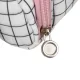 Maaleo 00024509 Two-Compartment School Pencil Case, White Checkered
