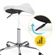 4FIZJO ERGO Swivel Saddle Massage Stool, White
