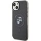 Чехол Karl Lagerfeld для iPhone 15 Karl&Choupette Glitter MagSafe, черный