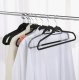 Ruhhy 22536 Velor Clothes Hanger, Set of 20 Pieces, Black