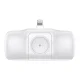 Wozinsky WF16-YLS 5000mAh 15W Mini Power Bank with Lightning, USB-C Cable & Apple Watch Charger, White