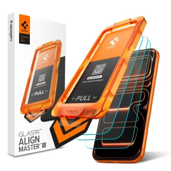 Spigen Glas.tR AlignMaster Slim 3-Pack Tempered Glass iPhone 17 Pro Max
