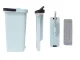 Flat Mop with Dual-Chamber Bucket and Wringer, 3 Microfiber Pads