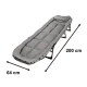 LUARO Folding Camp Bed, Portable Garden Sun Lounger with Pillow