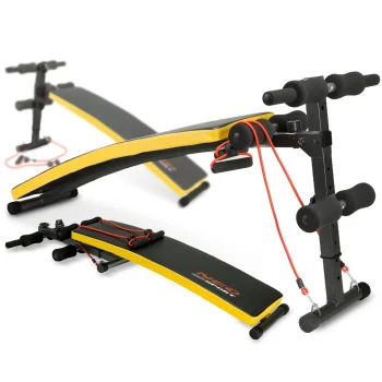 Adjustable Incline Sit-Up Bench with Resistance Bands Neo-Sport NS-08G
