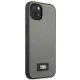 Karl Lagerfeld Saffiano Plaque Case for iPhone 13 mini, Silver