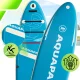 AquaPaddle Explorer Light Blue SUP Board with Seat, 335x84x15 cm
