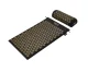 4Fizjo Acupressure Acupuncture Massage Mat Set with Pillow, 68x42 cm, Black/Gold