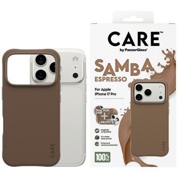 CARE by PanzerGlass Fashionable Samba MagSafe Phone Case Cover iPhone 17 Pro - Brown