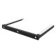 Maclean MC-629 Wall Shelf, Tempered Glass, 8kg, Black
