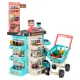 Kids Toy Supermarket Shop Cash Register + Grocery Basket Trolley