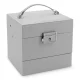 Jewelry Box Massido MS-703 with Mirror and Lock, Grey