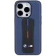 BMW iPhone 15 Pro Case M Grip Stand Bicolor, Navy Blue