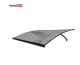 Curved Door Canopy STARKEDACH L-160, 160 x 100 x 25 cm, Dark Grey/Bronze