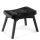Sofotel Norse Lounge Chair with Footstool, Black