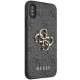 Guess 4G Big Metal Logo Case for iPhone X/XS - Gray