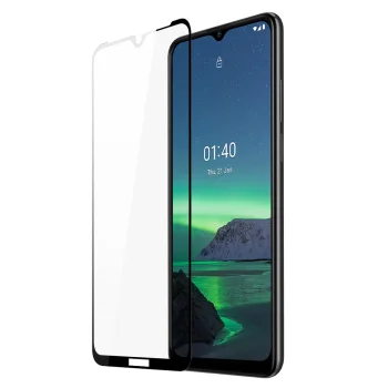 Dux Ducis Tempered Glass Screen Protector for Nokia 1.4, 9H Full Coverage with Frame, Transparent
