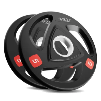 4FIZJO Rubber Coated Olympic Weight Plates 2 x 5 kg (51 mm)