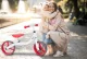 EGALECO Balance Bike for Kids Sport, White-Red