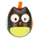 Kid\'s Educational Sensory Tumbler Toy Roly-poly Rattle \"Owl\", Black