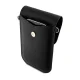 Hello Kitty Leather Metal Logo Chain Smartphone Bag, Black