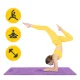 4FIZJO Non-Slip Yoga and Exercise Mat 4 mm, Purple