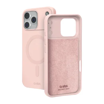 SBS Instinct Mag dėklas telefonui iPhone 18 Pro Max / 17 Pro Max su MagSafe, rožinis