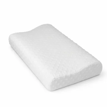 Ergonomic Contour Memory Foam Pillow for Side and Back Sleepers, White