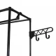 Clothes Rack with Shelves, Black