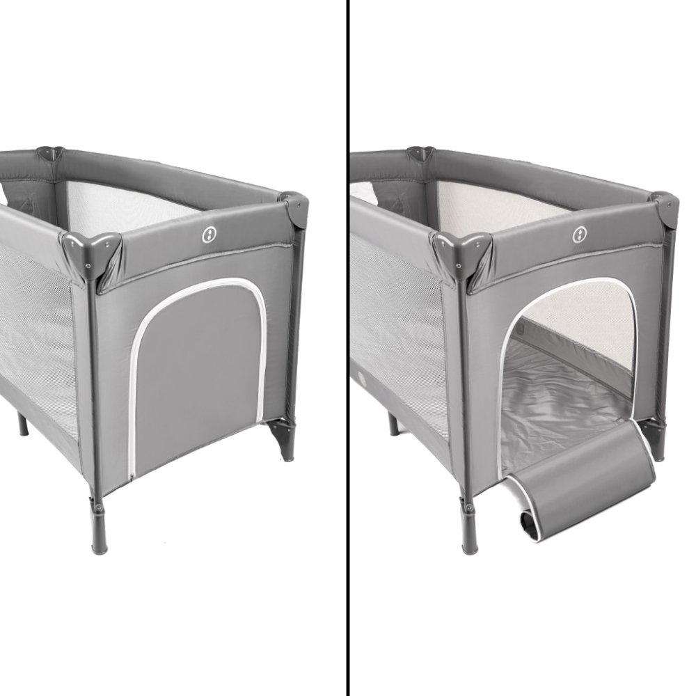 2-in-1 Foldable Travel Cot & Playpen with Mattress (2)