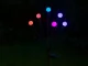 Solar Garden Light Balls RGB, 2 Pcs (6 LEDs Each), 70 cm