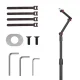 Maclean MC-337 Metal Microphone Stand, Adjustable Height, Black