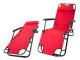 Folding Garden Lounger and Beach Chair 2-in-1 Zero Gravity, Red