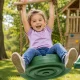 Children\'s Garden Swing - Round Disc with Wooden Bar, Green