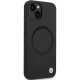 BMW iPhone 14 vāciņš Signature Liquid Silicone MagSafe, melns