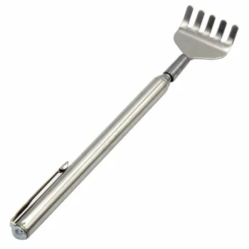 Telescopic Metal Back Scratcher, Extendable and Portable
