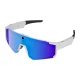 Colmi V06 AI Sports Sunglasses with Camera, White / Blue Lenses