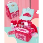Girls Toy Makeup Cosmetics Suitcase Backpack Vanity Table Play Set