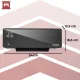 Kaminer Zelvion 26399 Wall-Mounted Air Curtain Heater 2000W with WiFi, Black
