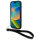 DKNY iPhone 16 Pro Case Wrist Strap Stock Logo, Black