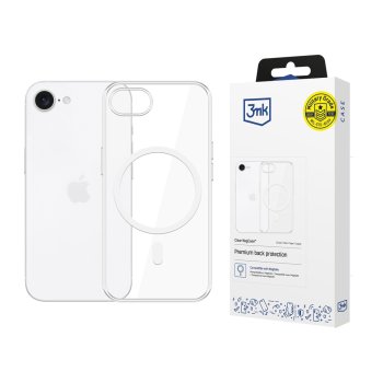3mk Clear MagCase for Apple iPhone 16E, Transparent