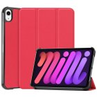 Apple iPad mini (2024) (A2995) Trifold Protective Cover Case, Red